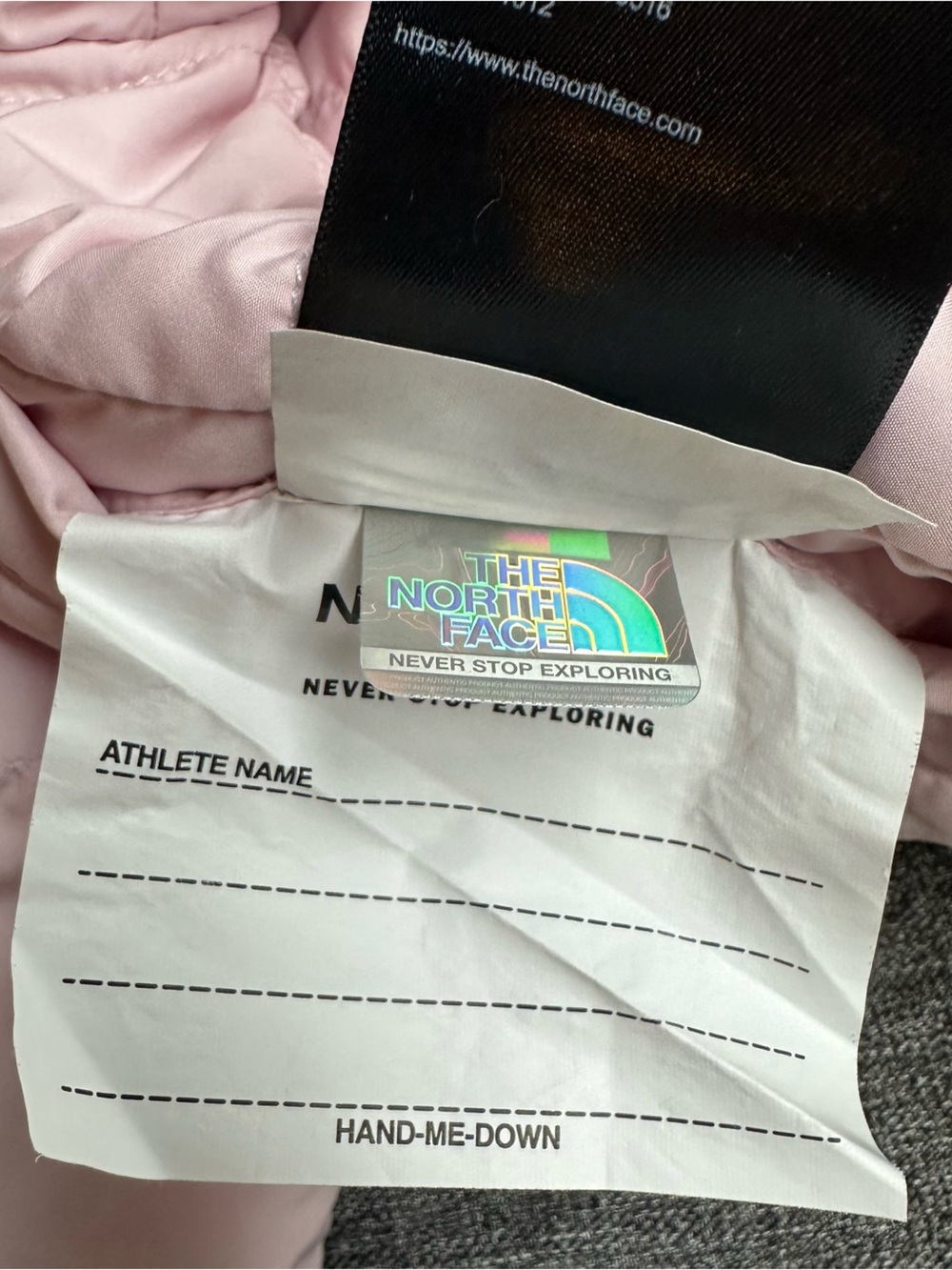 The North Face Reversible Shasta Full Zip Hooded Jacket Coat Pale Blossom Pink - Picture 14 of 15